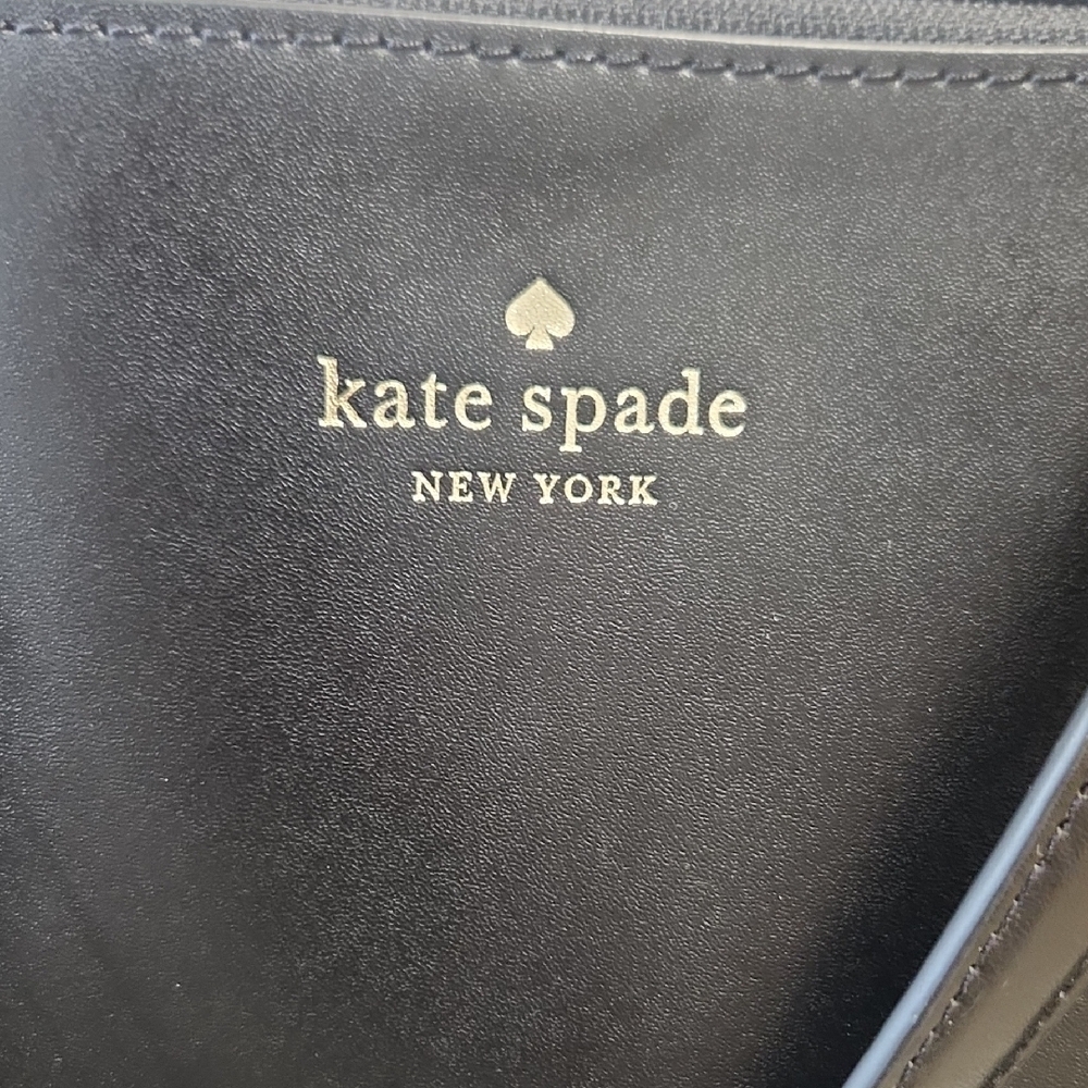 Kate Spade Black Tote with White Bow Accent - Picture 5 of 14